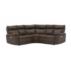 VL Positano Corner Group Electric Reclining - Brown (Nett)